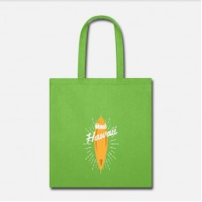 Maui Hawaii Surfboard Lime Green Tote Bag